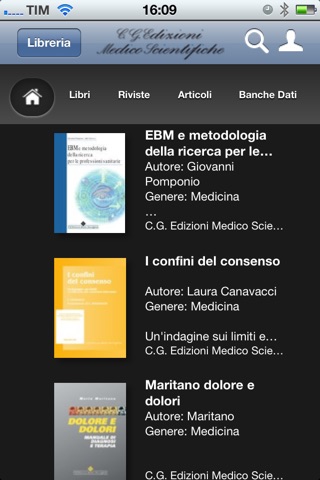 C.G. Edizioni Medico Scientifiche Catalogo pubblicazioni screenshot 2