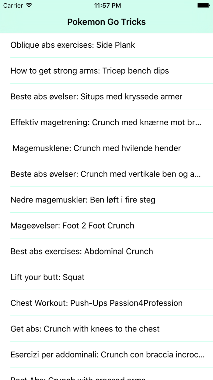 Gym Workout Tricker  Video