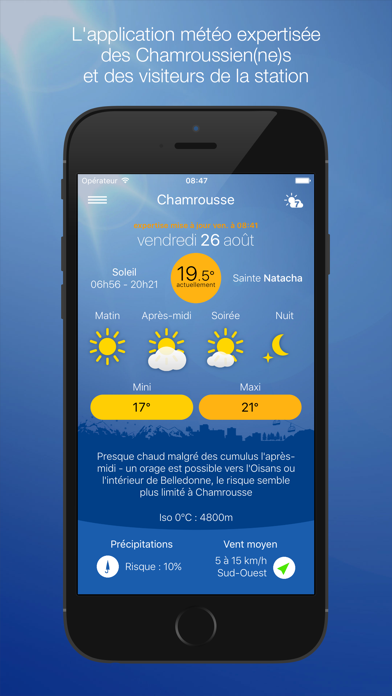 Screenshot #1 pour Météo Chamrousse