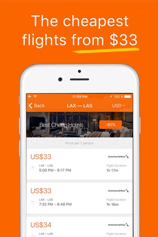 Cheap Flights, Airfare Deals & Last-Minute Offers on US Airline Tickets - Search for Discount screenshot 4