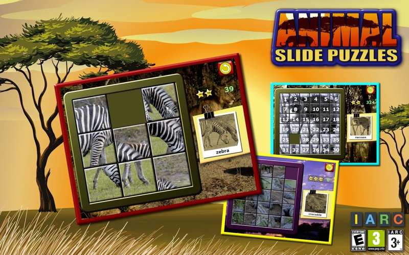 Screenshot #1 pour Animal Slide Puzzle 15 mystique jeu places enfants