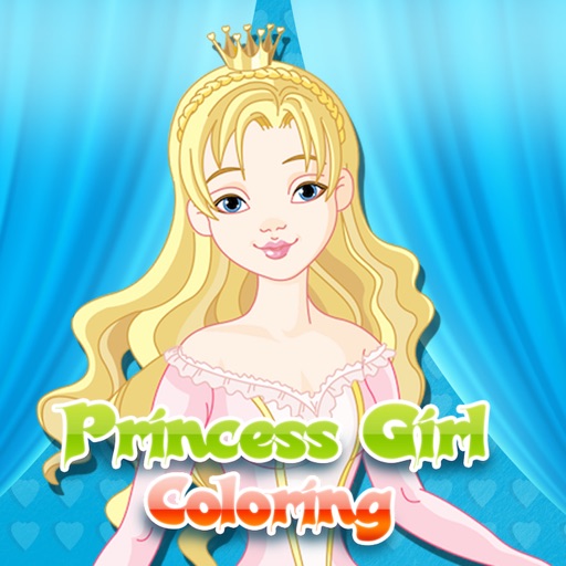 Coloring Book Princess Paint Exercises for Kids iOS App