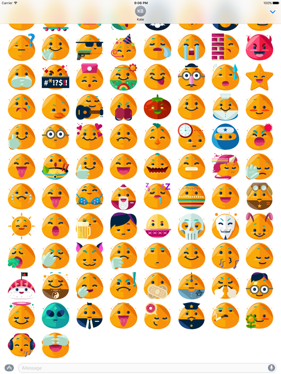 Screenshot #5 pour Potato Boy Emoji Stickers for Messages
