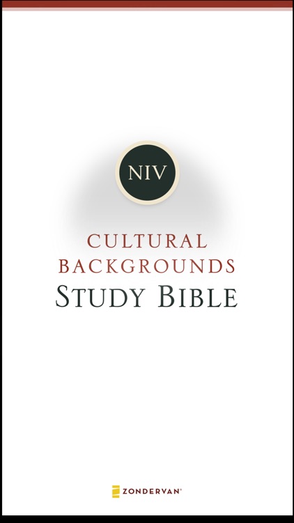 NIV Cultural Backgrounds Study Bible