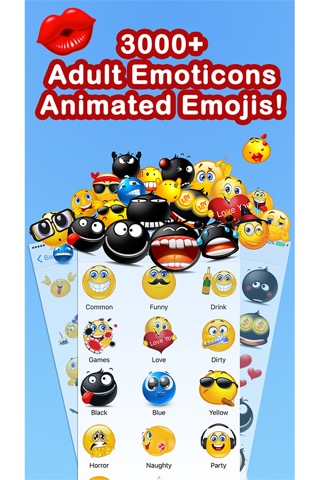 Emoticons Keyboard Pro - Adult Emoji for Textingのおすすめ画像1