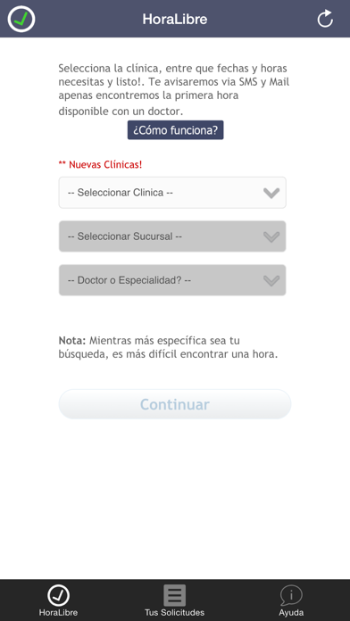 HoraLibre iPhone screenshot