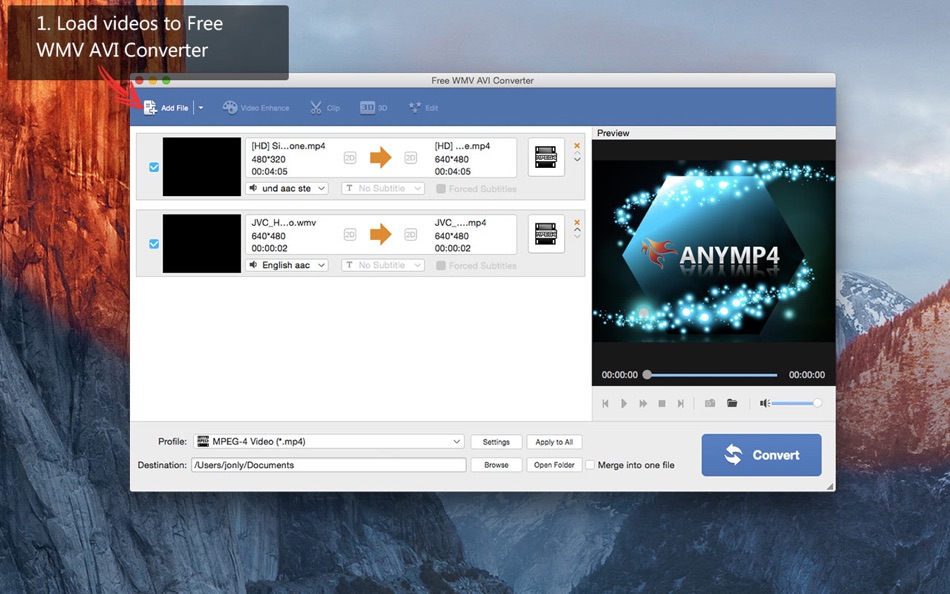 Free WMV AVI Converter - 6.3.7 - (macOS)