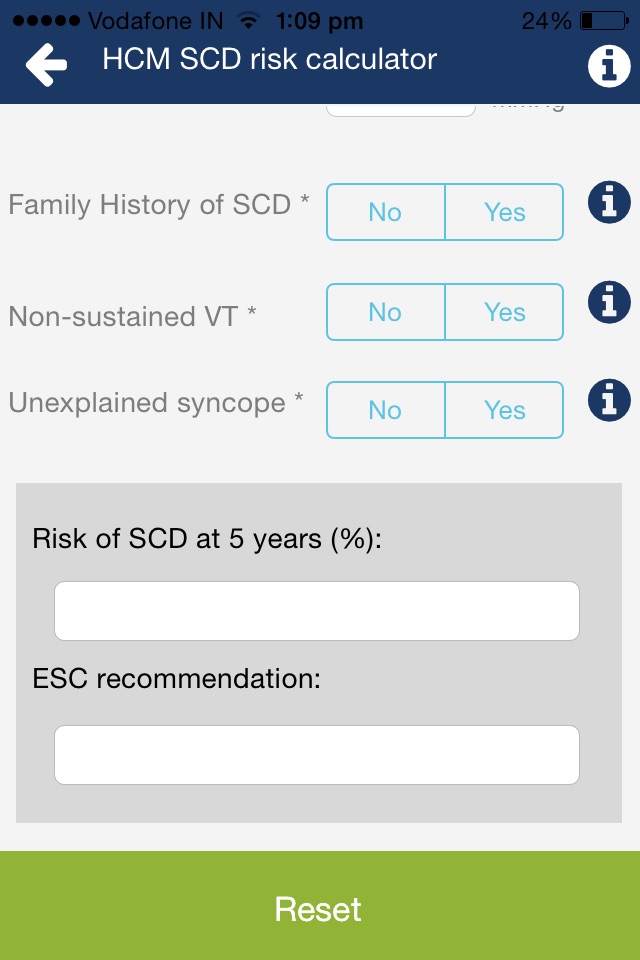 HCM SCD risk calculator screenshot 3