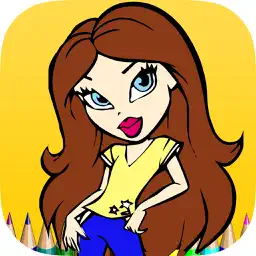 Coloring Book The Girl app icon