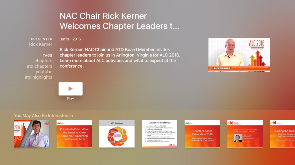 #2. ATD Video (iOS) 由: ASTD