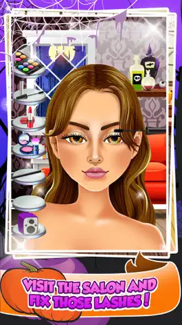 Game screenshot Halloween Salon Spa Make-Up Kids Games Free hack