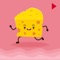 Animated Cheese Love Emoji
