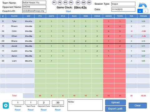 AND1 STATS – Valley Sports (VS) screenshot 3