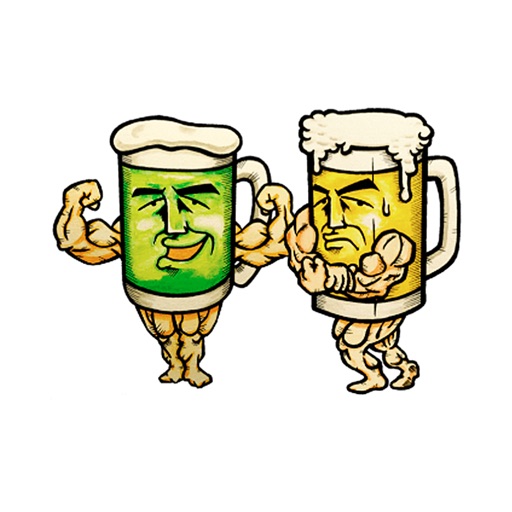 Gymnastic Beer Emojis - Stickers