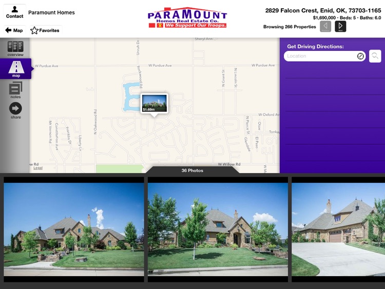 Paramount Homes Real Estate Co for iPad