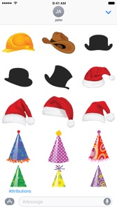Fun Hat Stickers screenshot #2 for iPhone