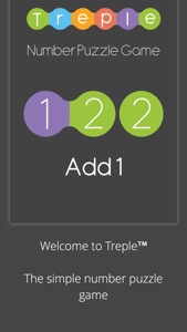 Treple - Original Number Puzzle Game screenshot #1 for iPhone