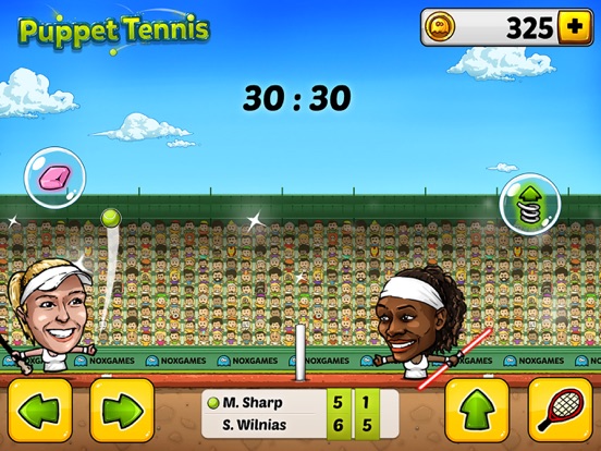 Puppet Tennis: Topspin Tournament of big head Marionette legends screenshot 3