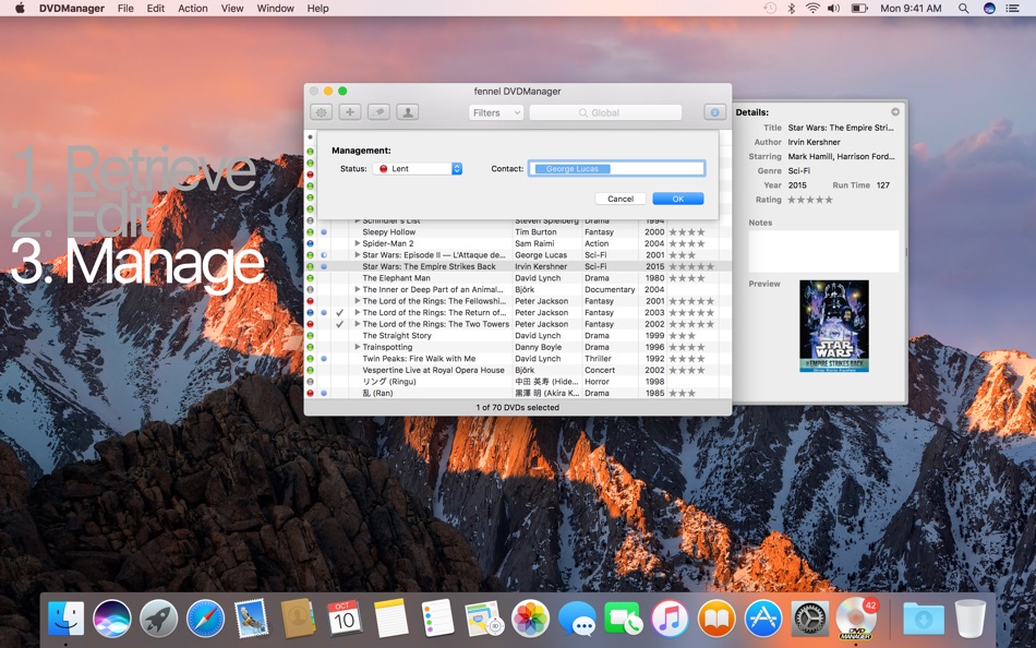#4. DVDManager (macOS) By: Fennel Software
