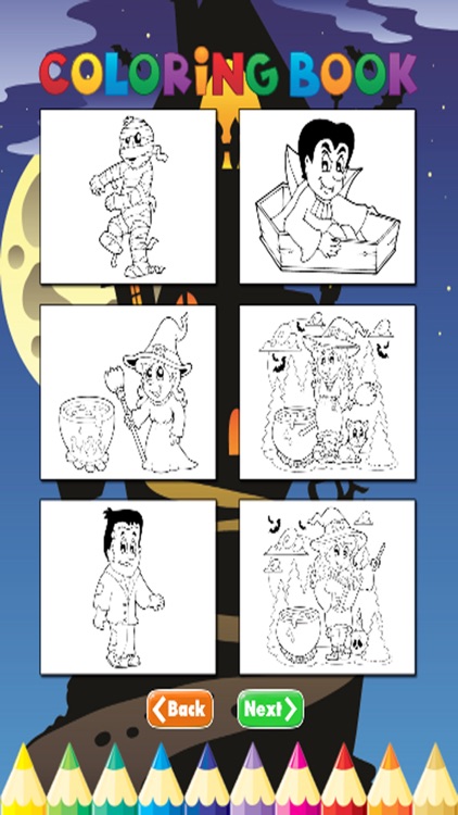 Halloween Coloring Book - Activities for Kids screenshot-3