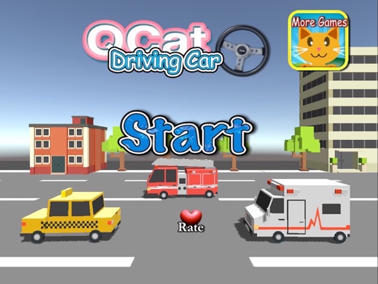 baby school bus driving simulator 3d game for toddler and kids (free)  - QCat iPad screenshot 1 - Education app