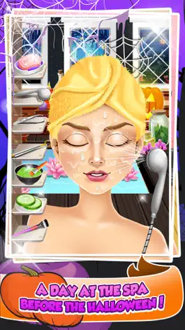 Game screenshot Halloween Salon Spa Make-Up Kids Games Free mod apk