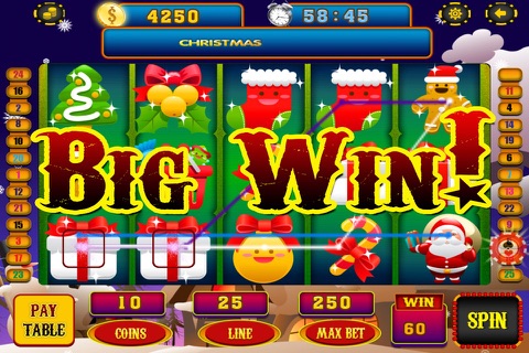 777 Lucky Christmas Holiday Casino Big Winnings! screenshot 2