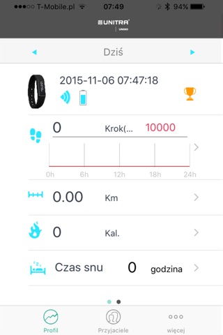 UNITRA SmartBand screenshot 2