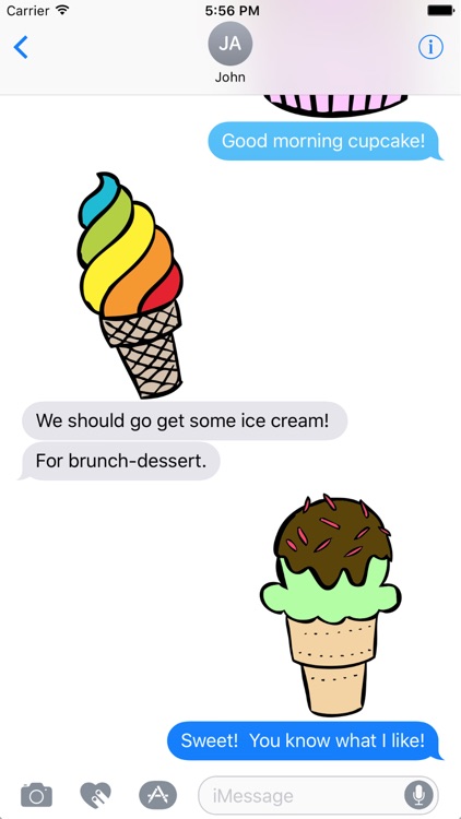 Ice Cream, Candy and Cake Stickers