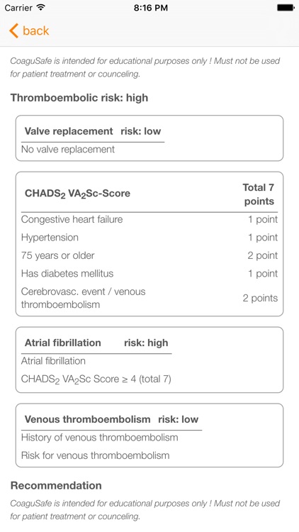 CoaguSafe - Anticoagulant screenshot-4