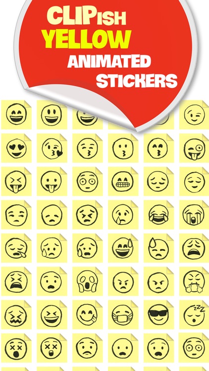 CLIPish Yellow - Animated Stickers Set 10