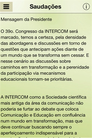 XXXIX Congresso Intercom screenshot 2