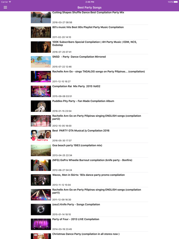 Party Songs & Dance Music Free iPad screenshot 2 - Music app