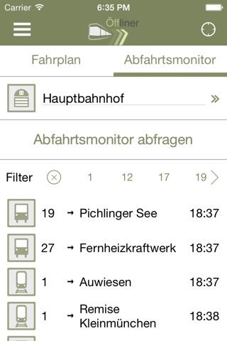 Öffliner - Linzer Fahrplanauskunft screenshot 3