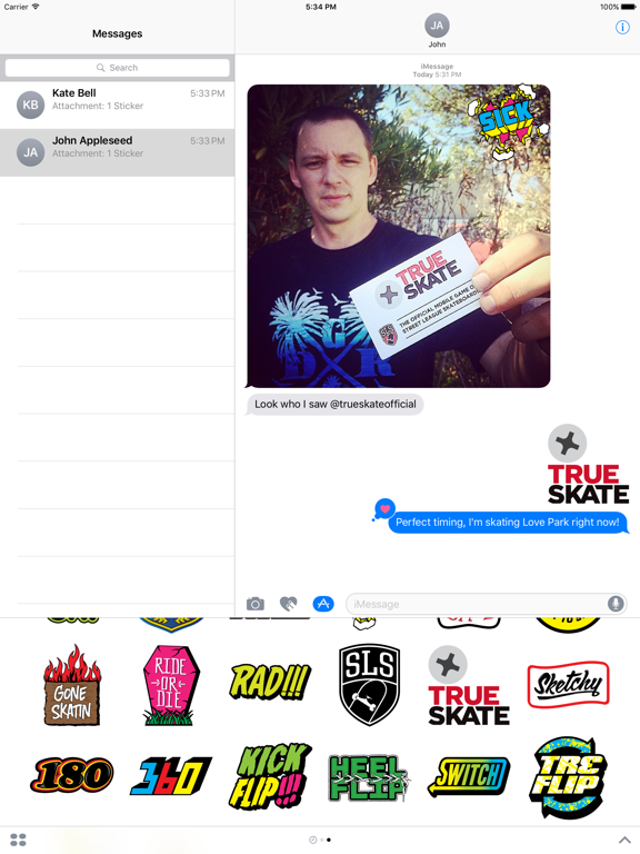 Screenshot #5 pour True Skate Stickers