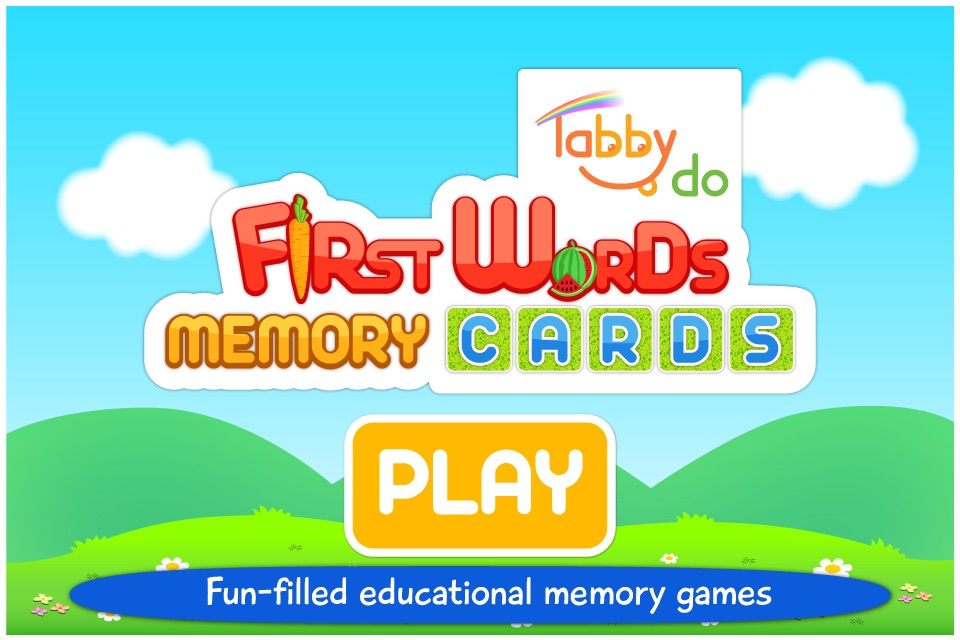 First Words Memory Cards Free by Tabbydo : Twinmatch learning game for Kids & Toddlers screenshot 3