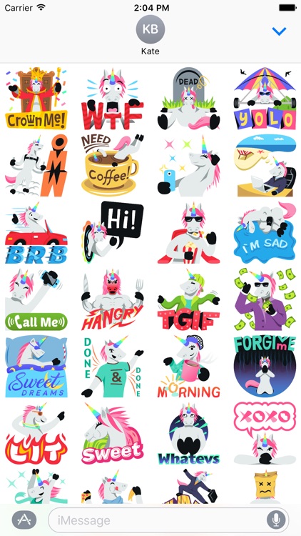 Unicorn Life: Emoji inspired stickers by EmojiOne™
