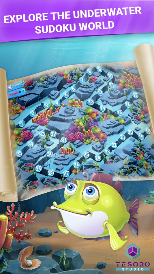 #3. Fish Sudoku cute puzzle game (iOS) 由: Kalyna Digital