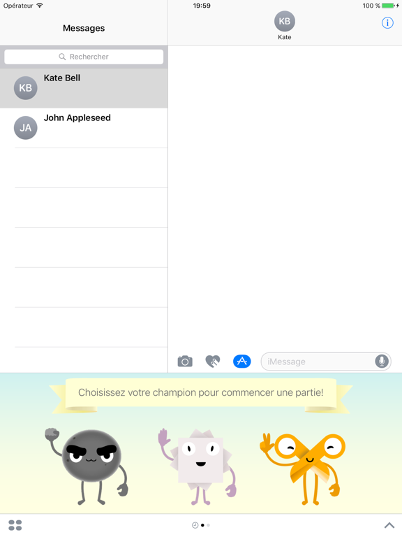 Screenshot #4 pour Pierre-Feuille-Ciseaux Jeu pour iMessage