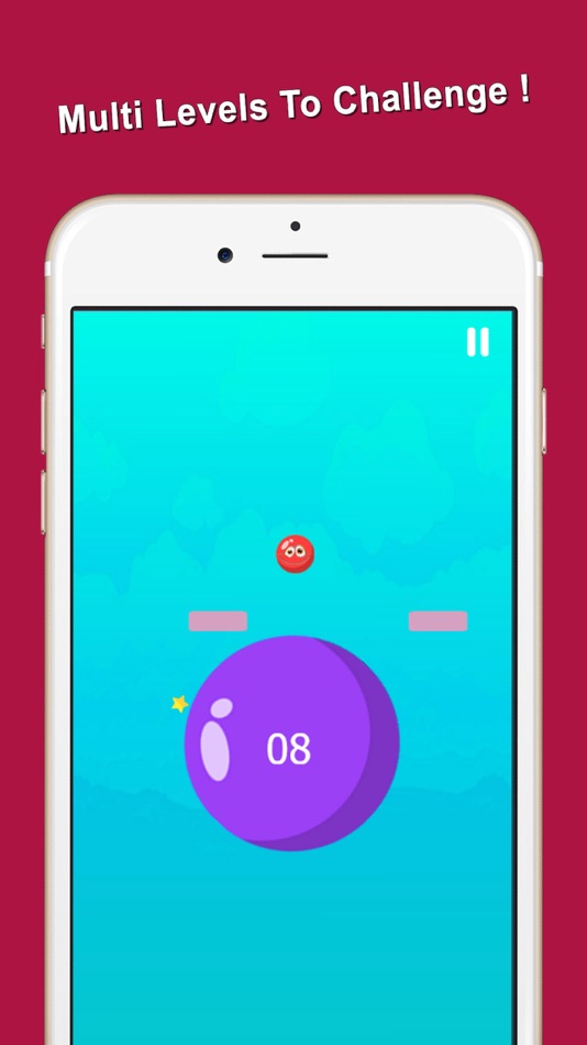 #3. Spinning Circle Red Bouncing Balls Jump (iOS) 由: Anothai Luadee