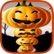 Creepy Funny Halloween Pumpkin Tower Stack