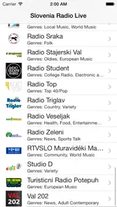 Slovenia Radio Live Player (Slovene or Slovenian / slovenski jezik or slovenščina / Slovenija) screenshot #3 for iPhone