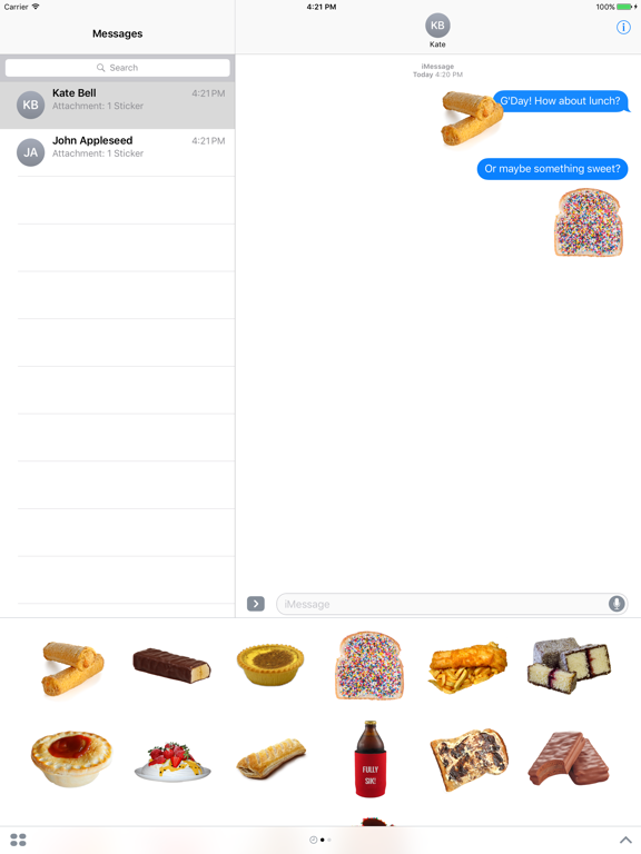 Screenshot #5 pour iTucker - Classic Australian Food Sticker Pack