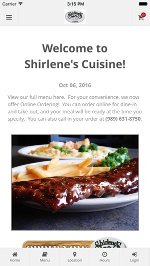 Shirlene's Cuisine Ordering