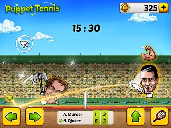 Puppet Tennis: Topspin Tournament of big head Marionette legendsのおすすめ画像1