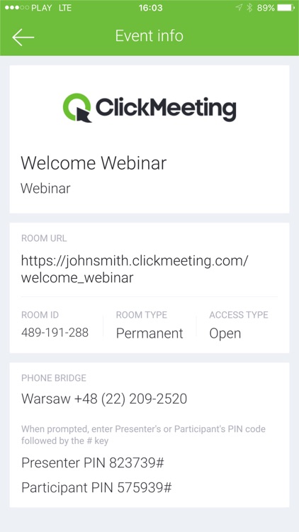 ClickMeeting. Webinar Your Way