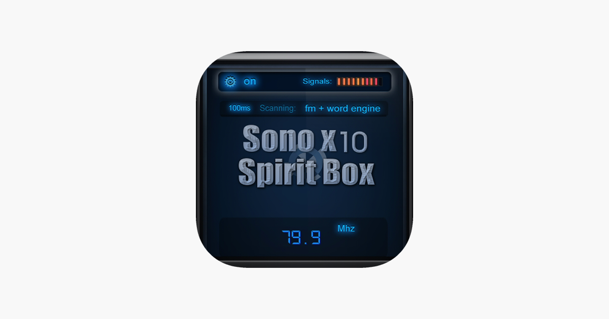 Sono X10 Spirit Box on the App Store