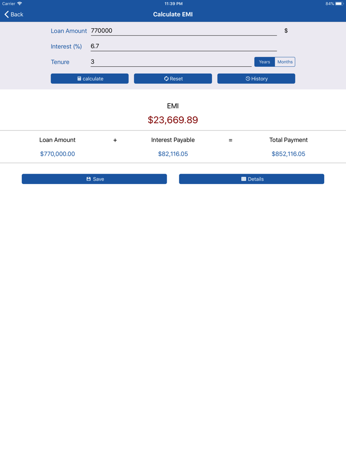 EMI Calculator - Loan Planner
