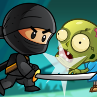 Ninja Kid vs Zombies - 8 Bit Retro Game