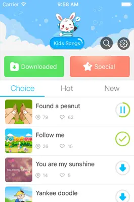 Game screenshot Kids Songs，Children Song, Learning Kids song，English Songs for Children 1-9 Years Old apk